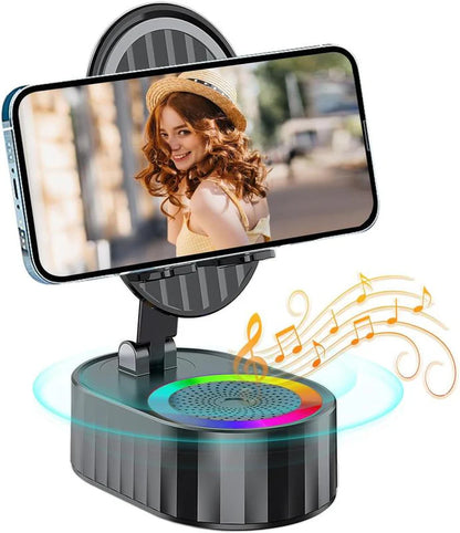 Wireless Speaker Phone Holder 5-in-1 Bluetooth,  Compatible with all Smartphones.